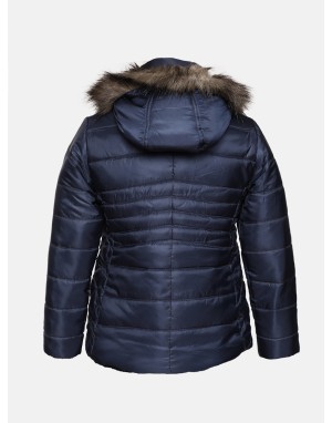 Girls  Quilted jacket blueberry